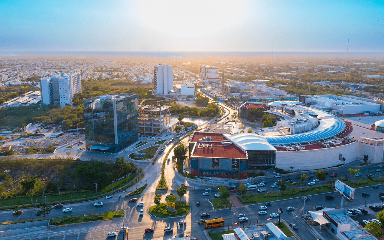 Vía Montejo, vista frontal de proyecto Inmobilia en Mérida, Yucatán.